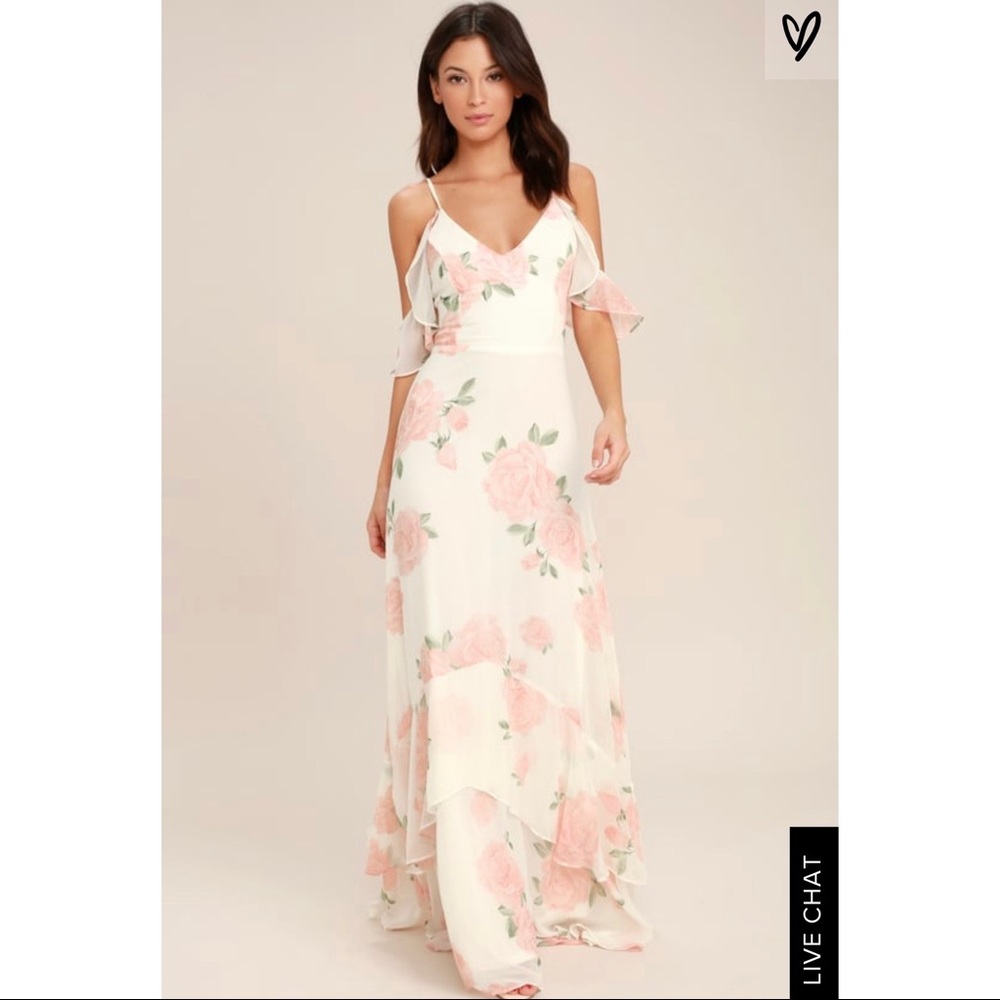 Lulus Take You There Floral Print Dress - Small